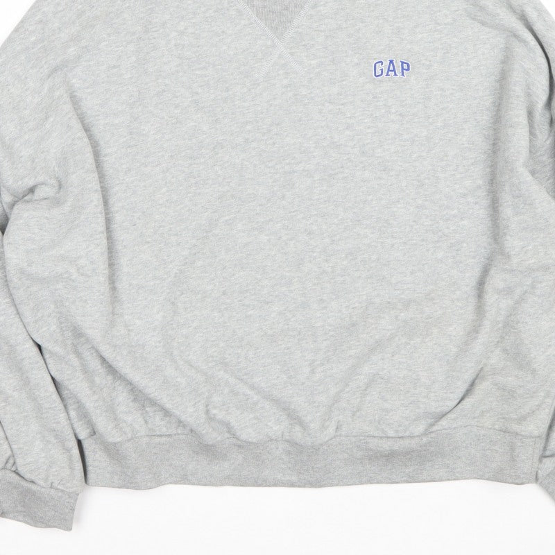 GAP Women’s Grey M Logo Crew Neck Pullover Sweatshirt