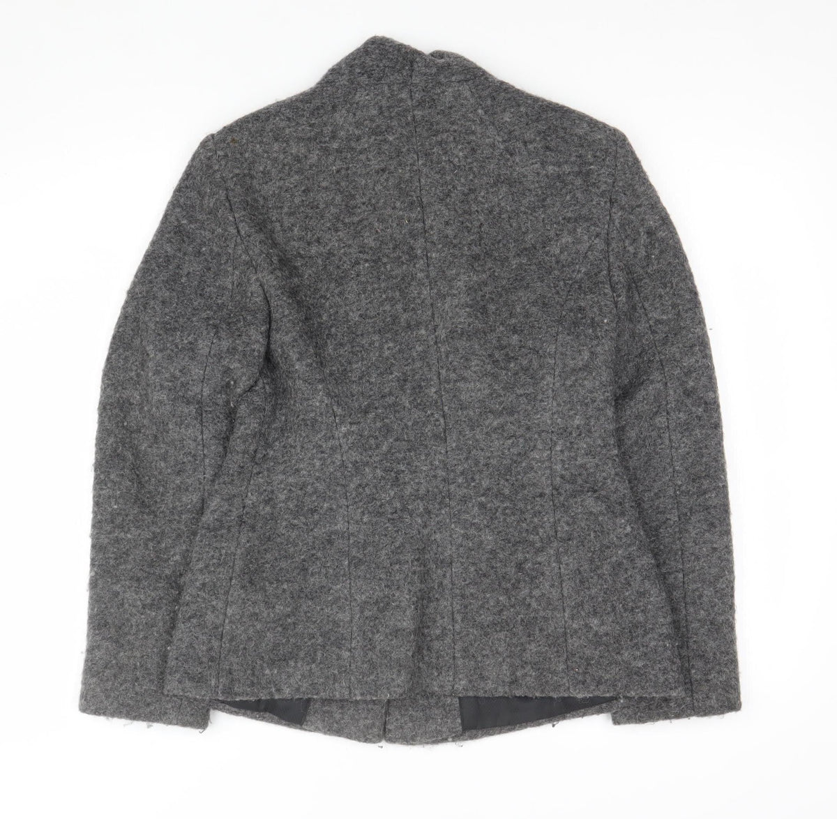 Per Una Women’s Grey Size 8 Open Knit Short Jacket Pockets