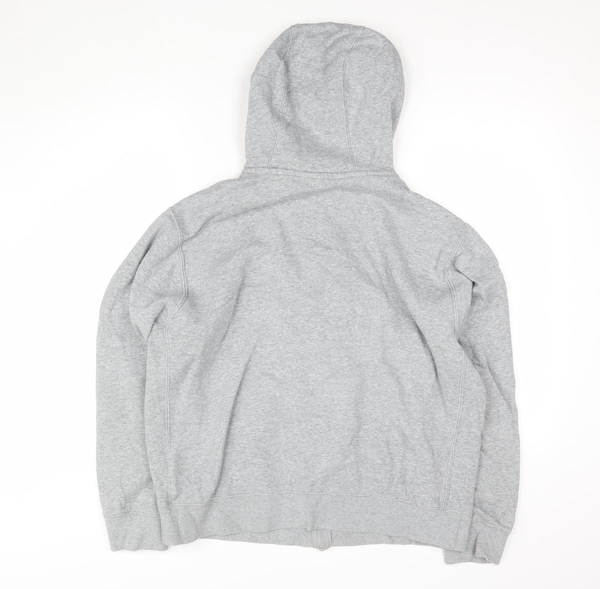 Nike Women’s Grey M Full Zip Hooded Fleece Jacket Logo