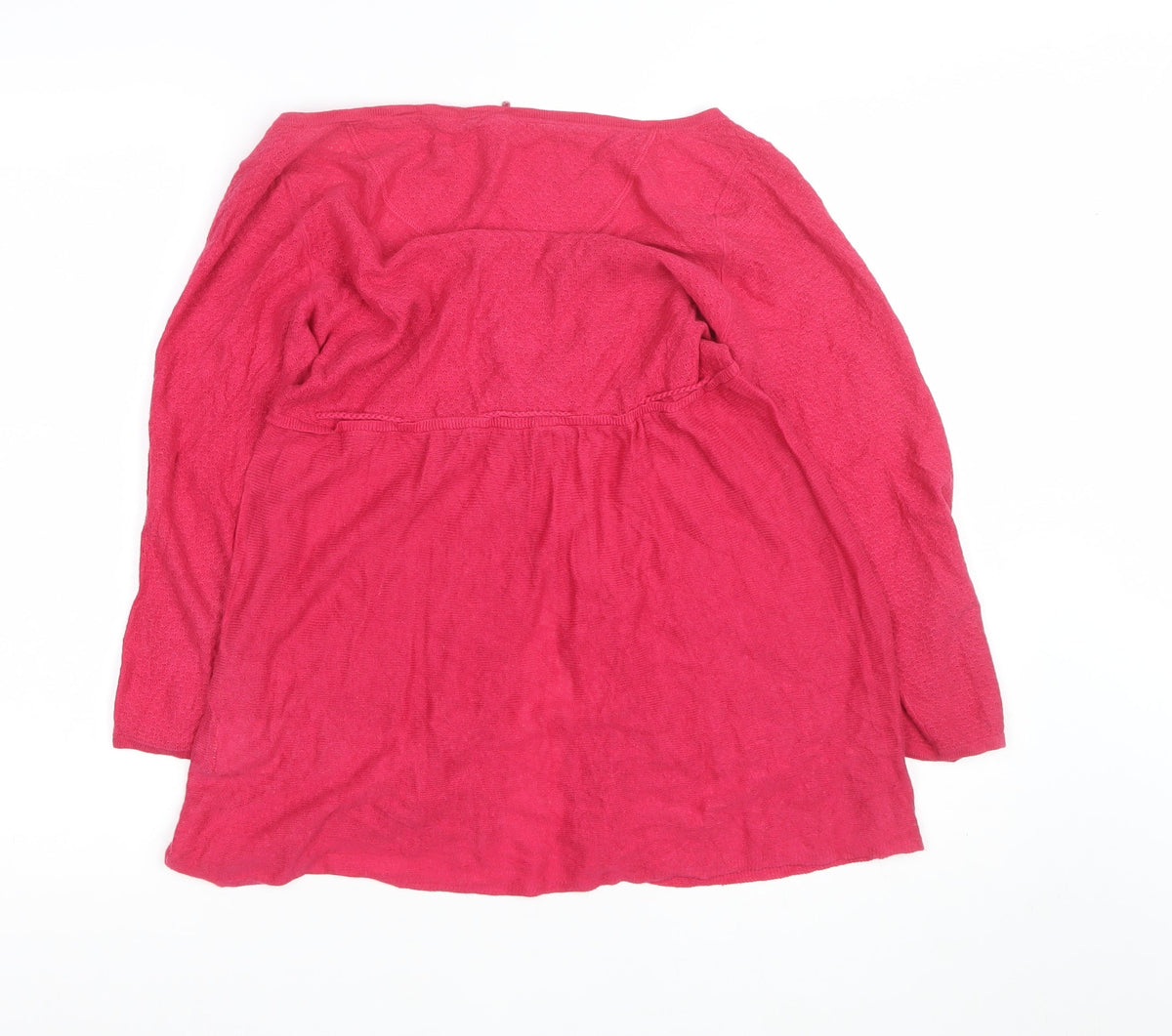 Jane Norman Women's Pink Size 10 Long Sleeve Button Knit Cardigan