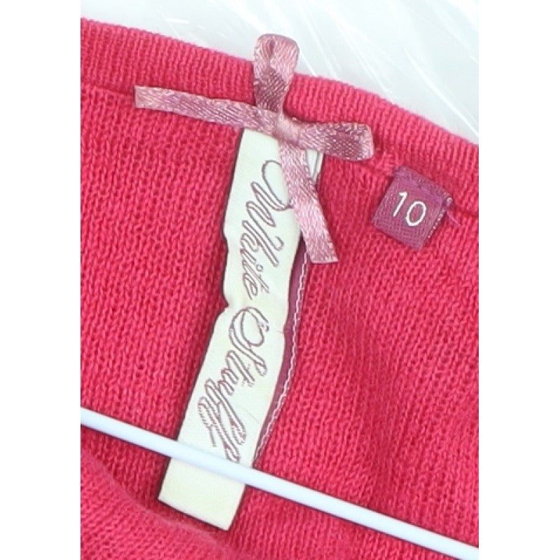 Jane Norman Women's Pink Size 10 Long Sleeve Button Knit Cardigan