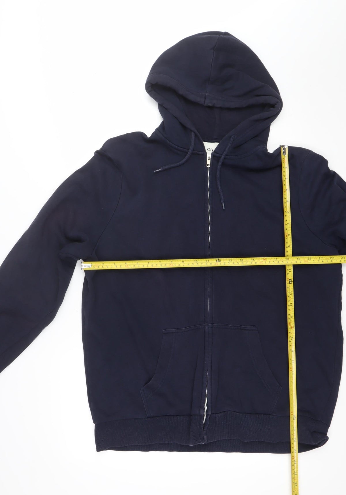C&A Men’s Navy Blue XL Full Zip Hooded Fleece Sweatshirt