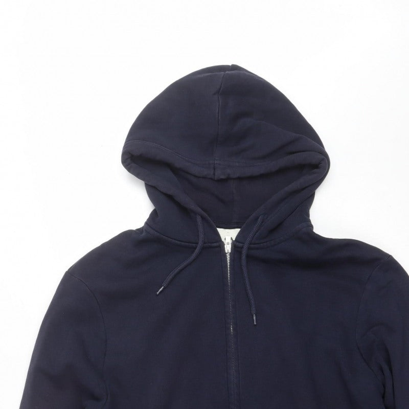 C&A Men’s Navy Blue XL Full Zip Hooded Fleece Sweatshirt