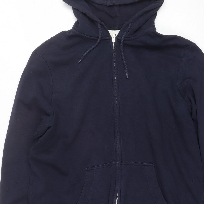 C&A Men’s Navy Blue XL Full Zip Hooded Fleece Sweatshirt