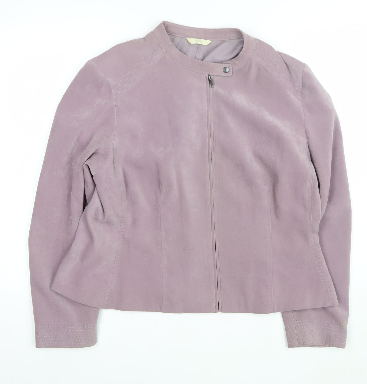 Marks & Spencer Women's Purple UK 18 Biker Jacket