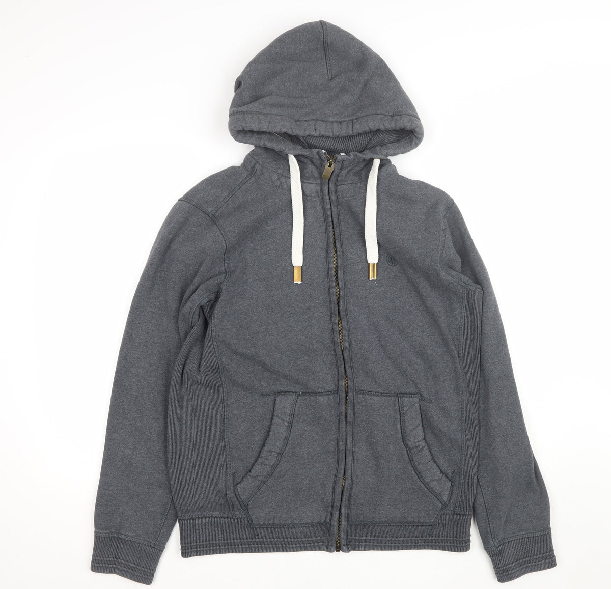 Fat Face Men’s Grey Small Pembroke Full Zip Hooded Fleece Jacket