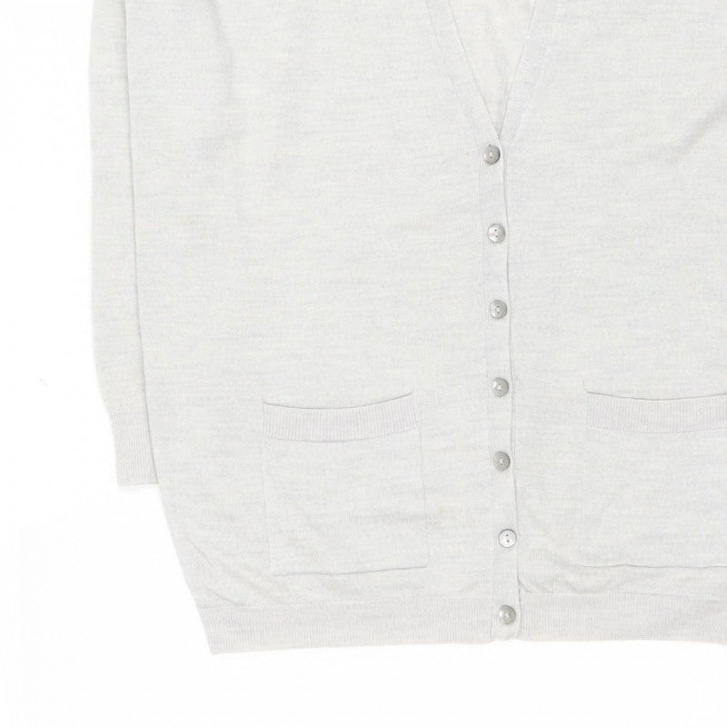 Boden Women Grey Size 12 V-Neck Button Pocket Cardigan