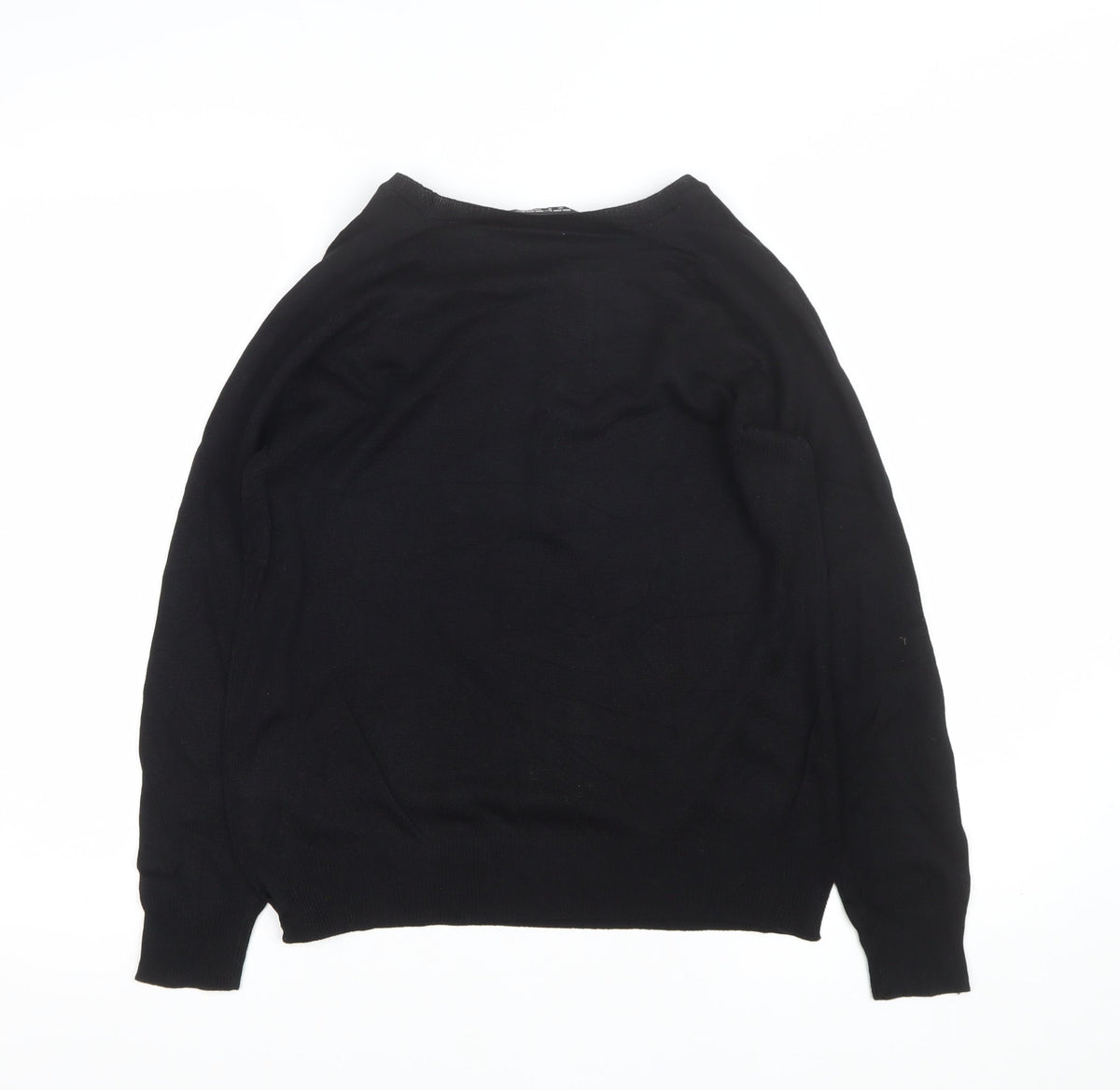 Select Women Black UK 8 Studded Raglan Knit Jumper