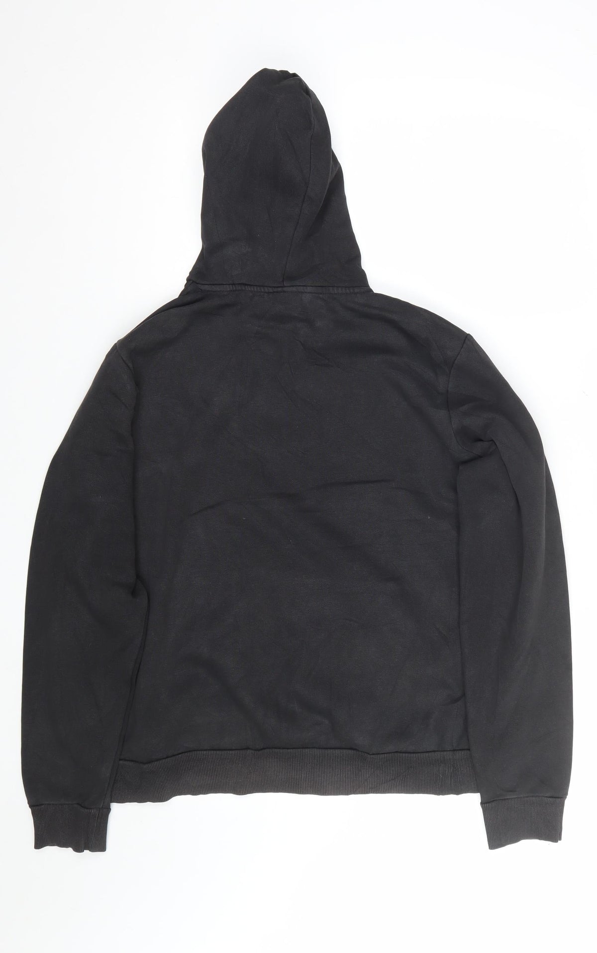 Puma Men’s Black XL Pullover Hoodie Logo Graphic Print Kangaroo Pocket