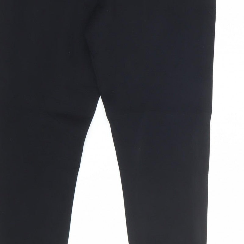 Marks and Spencer Women’s Black Size 12 Straight Leg Trousers
