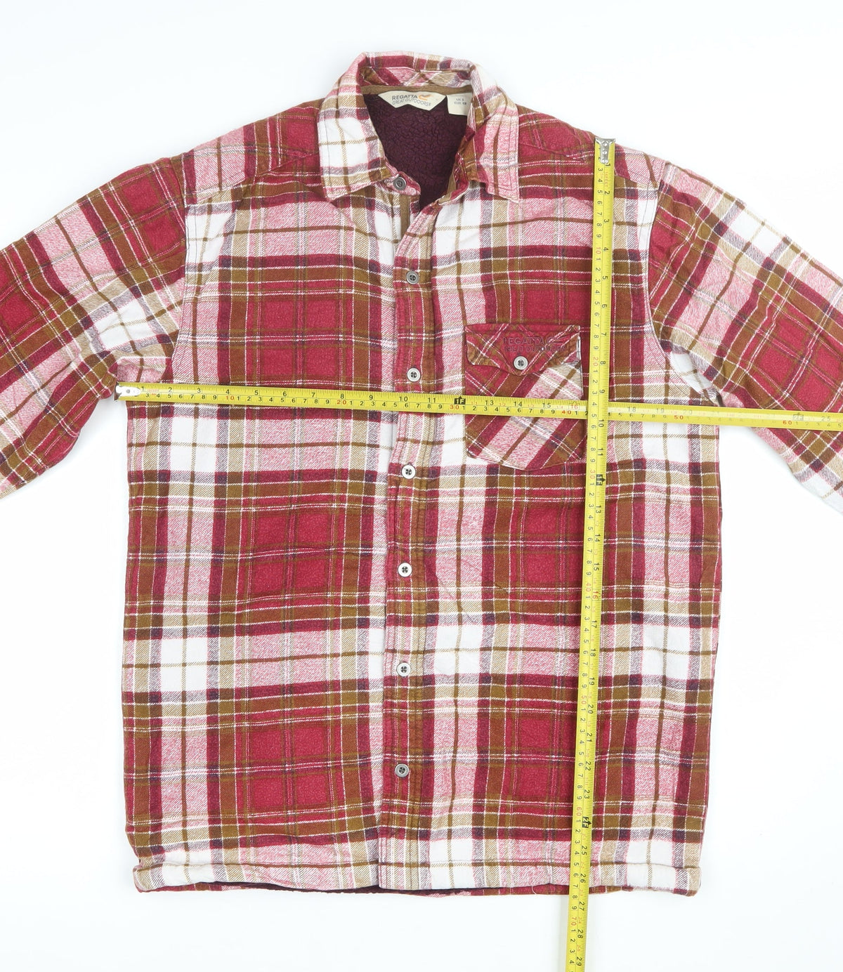 Regatta Men’s Multicoloured Plaid Flannel Lined Shirt Size S Outdoor