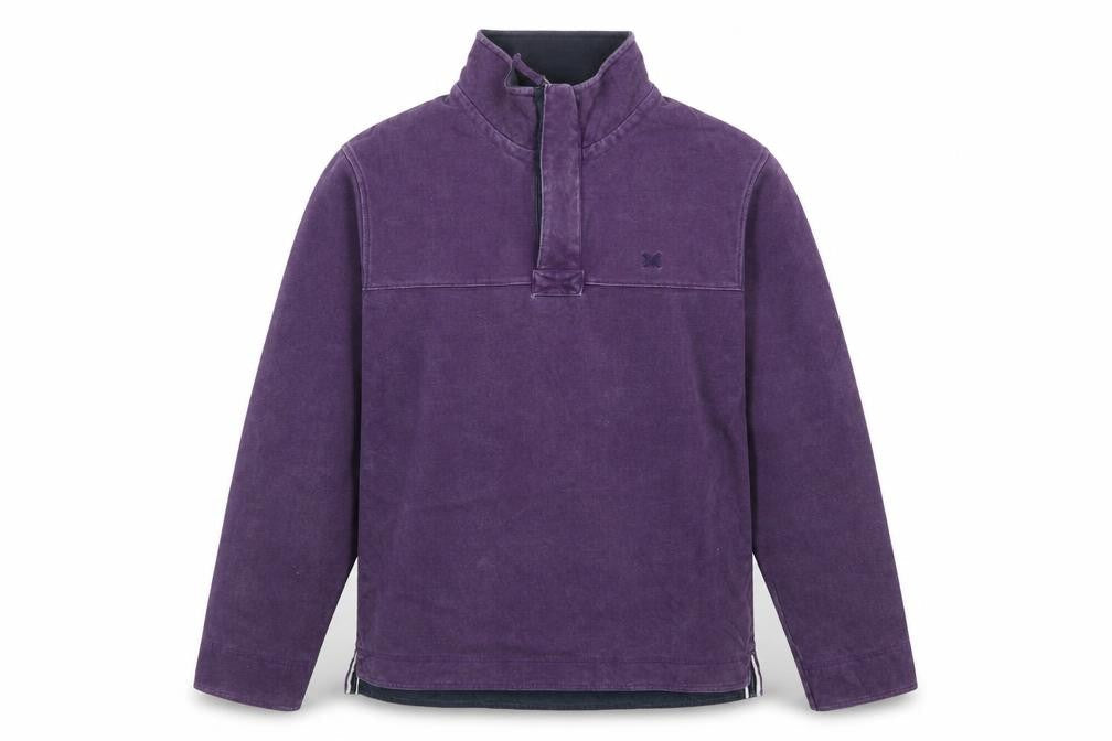 Crew Clothing Company Men’s Purple L 1/4 Zip Pullover Sweatshirt