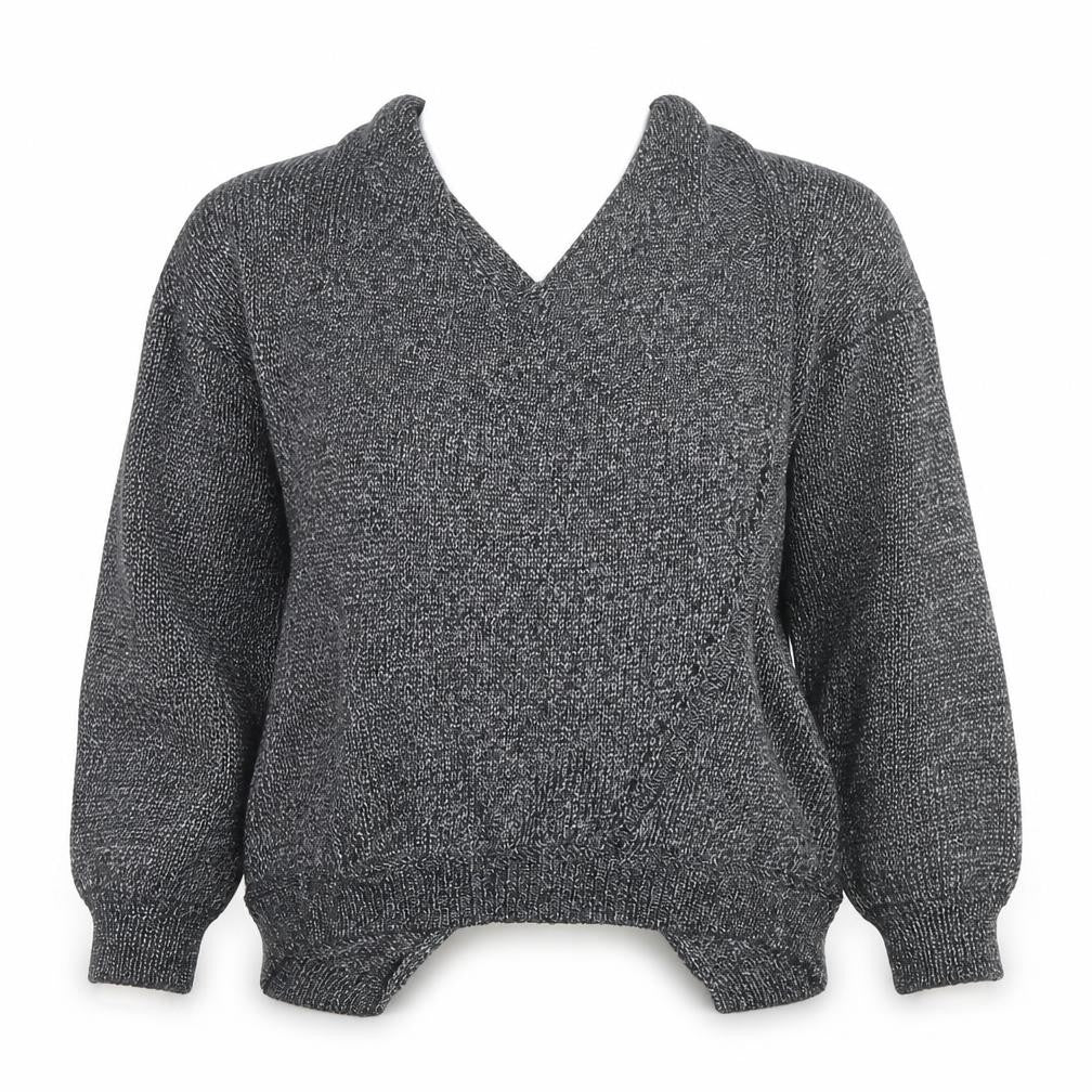 River Island Women Grey Marl Open Knit Cardigan Size 12
