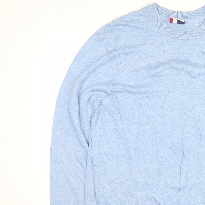 U.S. Polo Assn. Men’s Blue 2XL Crew Neck Logo Pullover Jumper