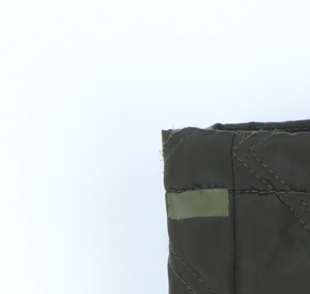 DKNY Women’s Green Small Quilted Hooded Parka Coat