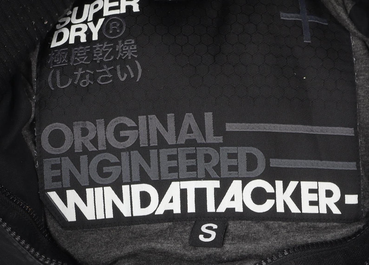 Superdry Men’s Black S Wind Attacker Full Zip Jacket