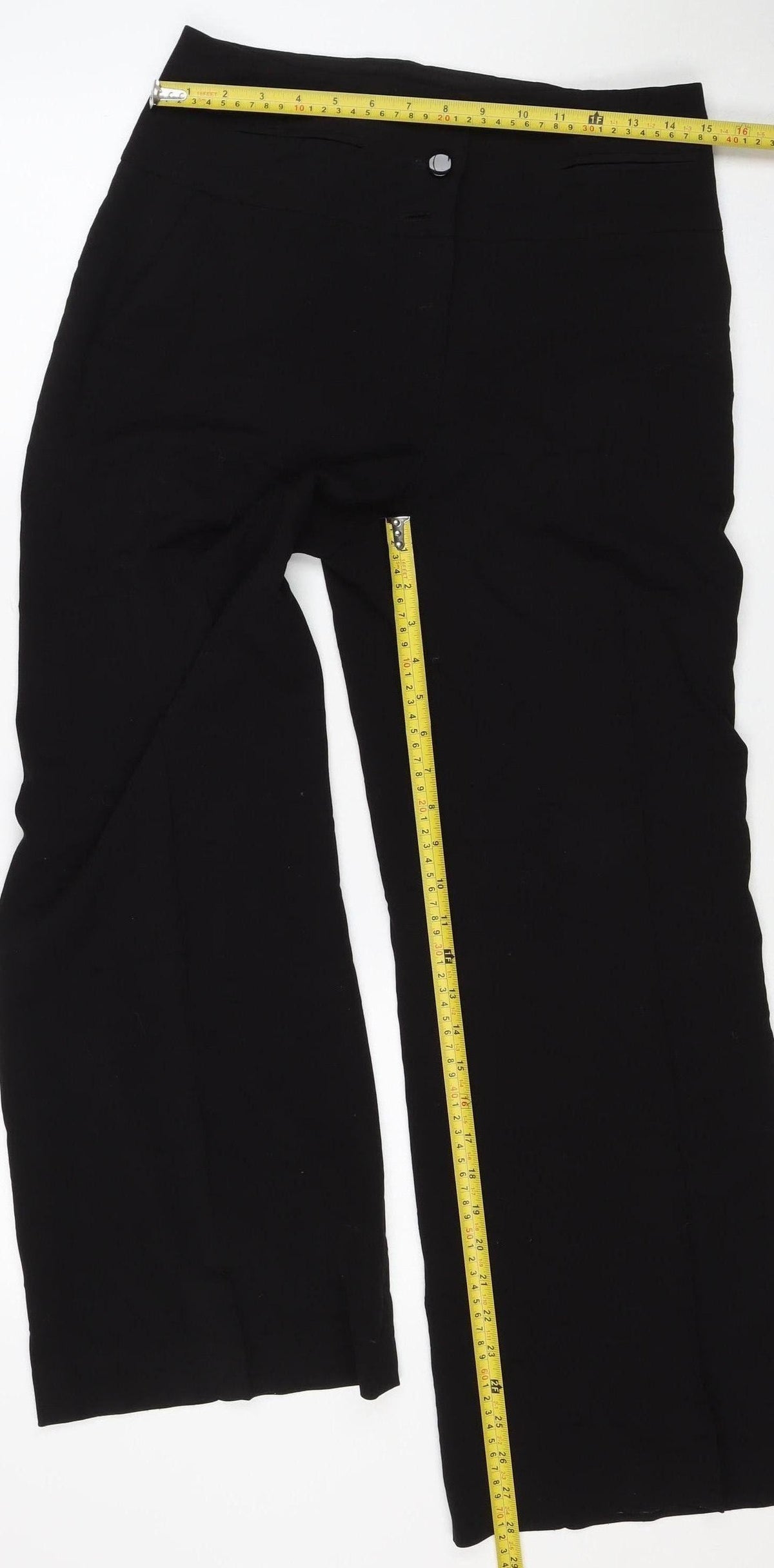 Red Herring Women’s Black Size 12 Tailored Straight Dress Trousers