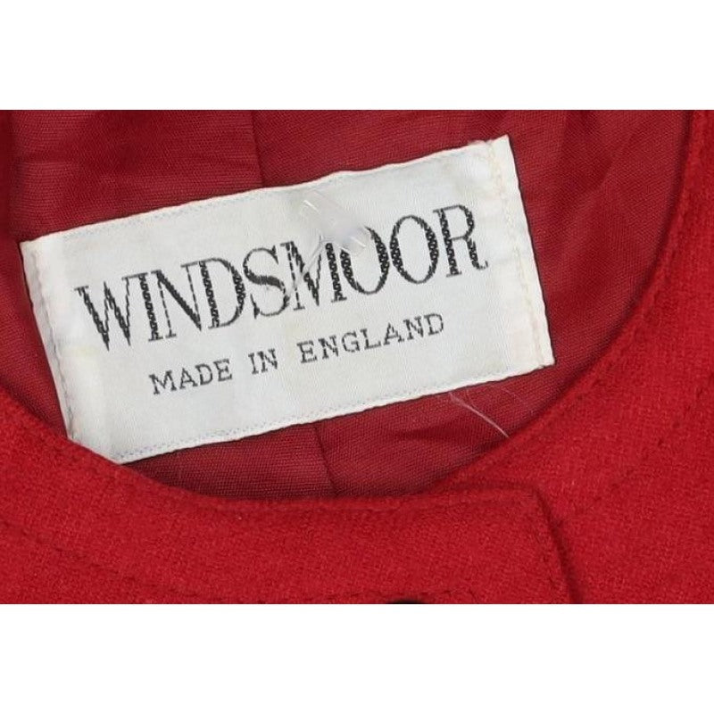 Windsmoor Women's Red Size 12 Wool Blend Tailored Suit Jacket