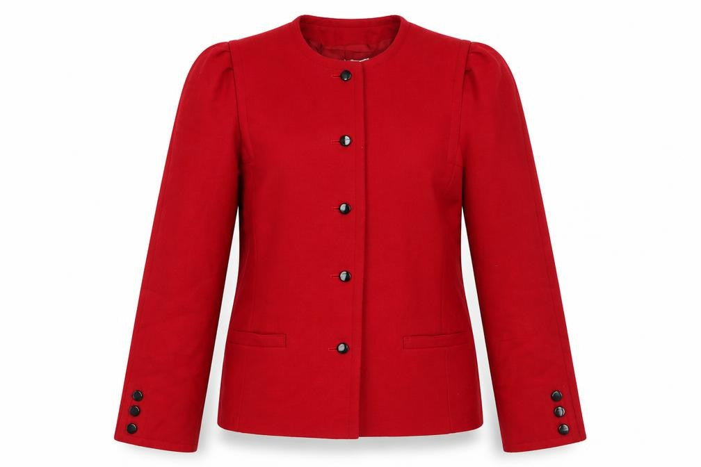 Windsmoor Women's Red Size 12 Wool Blend Tailored Suit Jacket