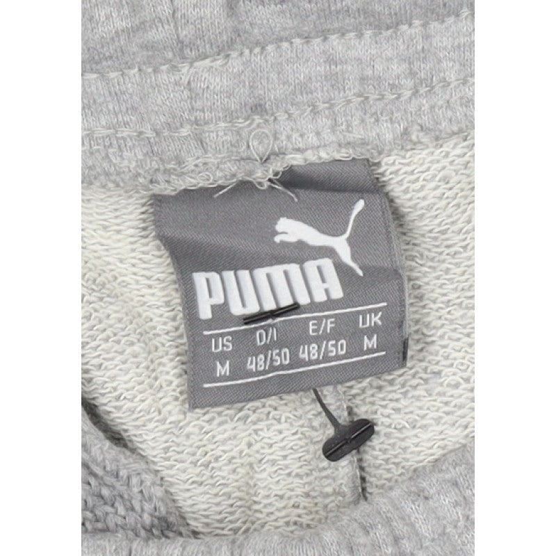 Puma Men’s Grey M Sweatpants Navy Side Stripe Elastic Waist