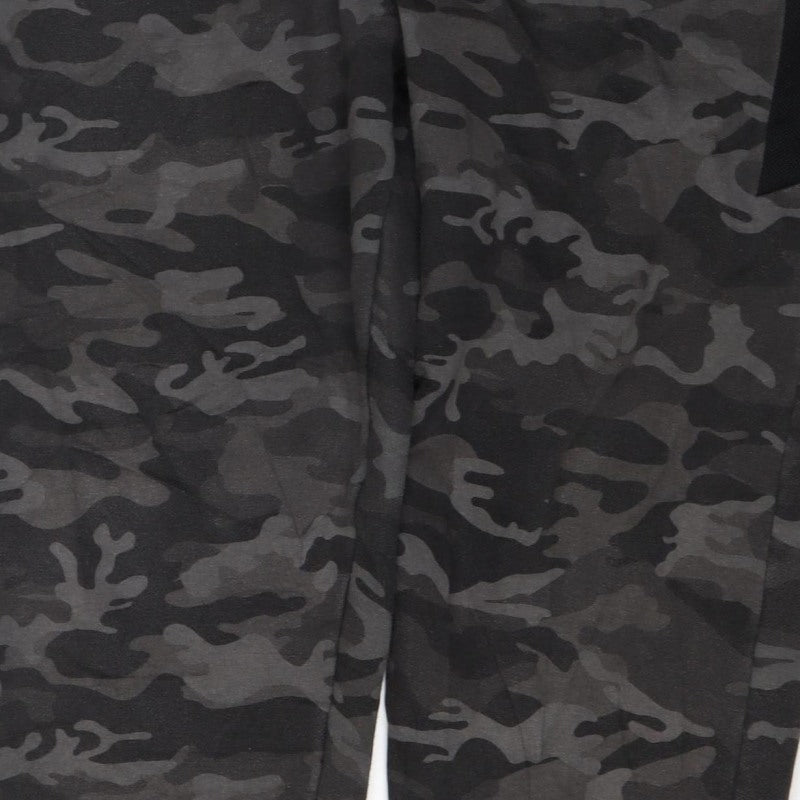 Everlast Men's Black Camo XL Jogger Sweatpants Drawstring Zip Pockets