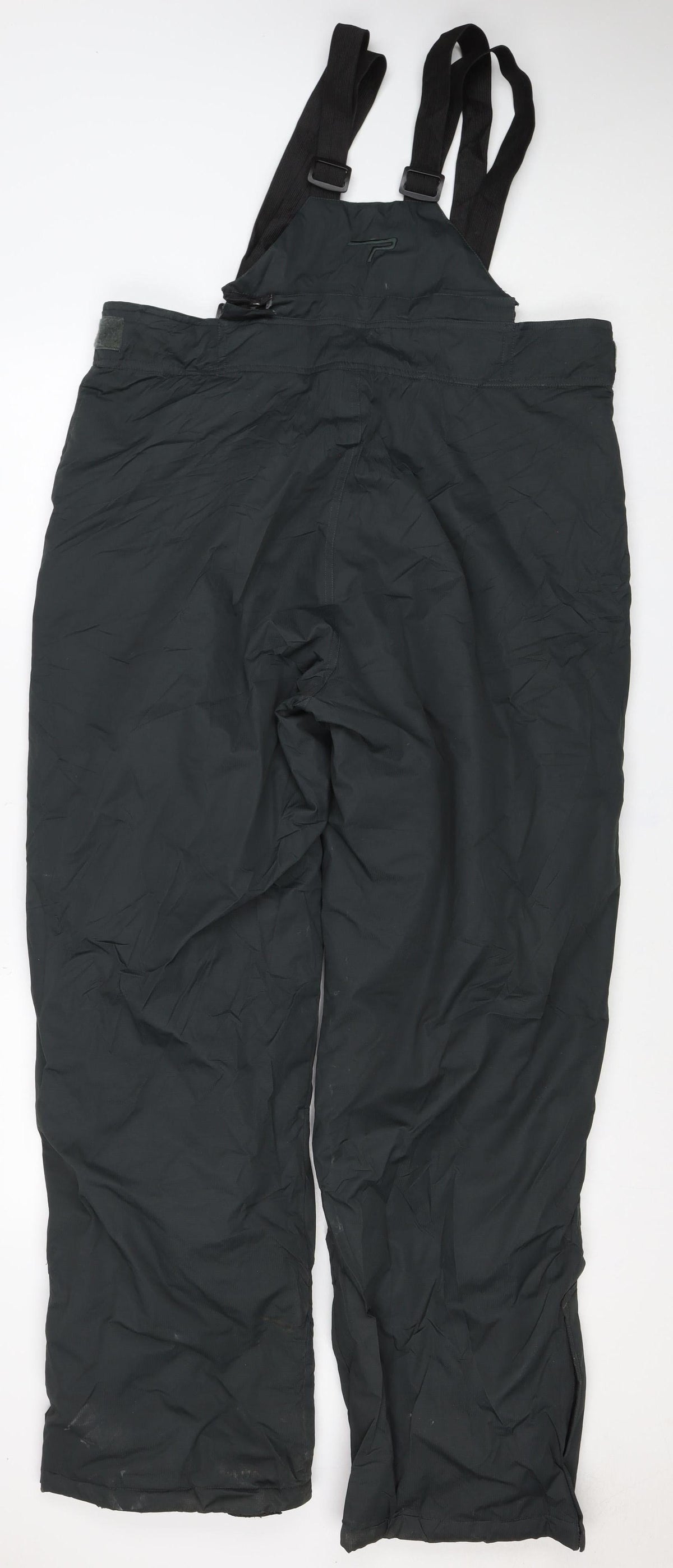 Parall Men's Black XL Ski Snow Bib Trousers Braces Zip Pockets