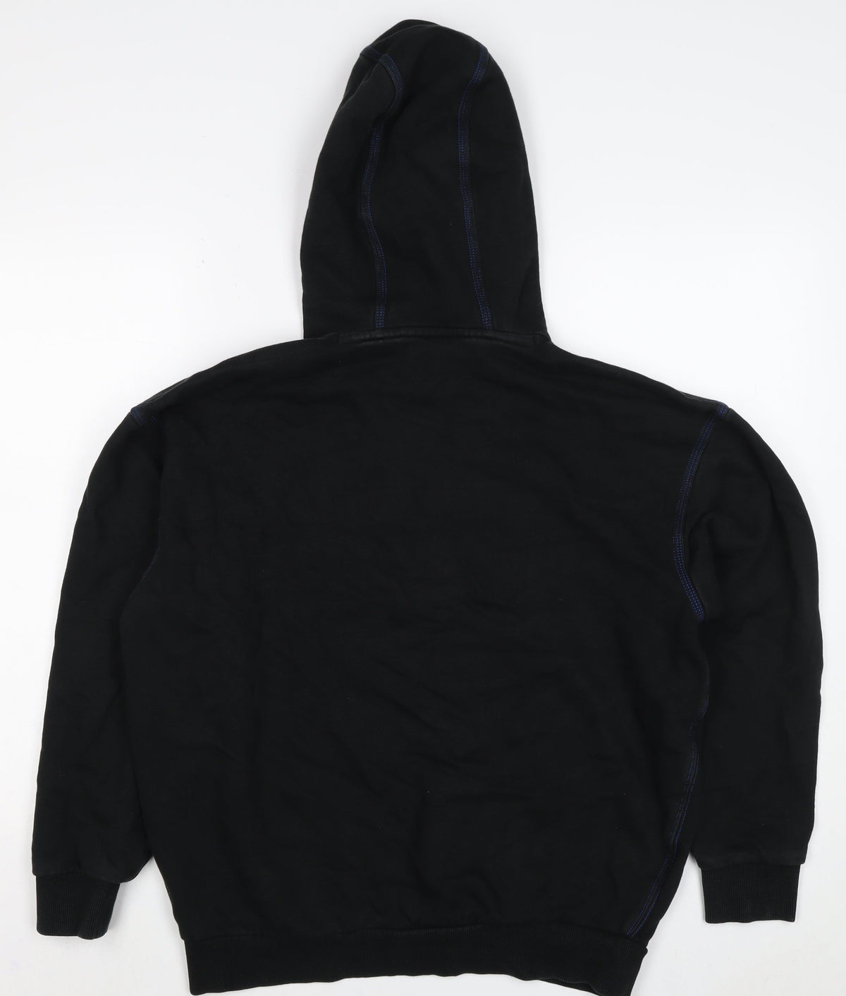HUGO Men’s Black S Pullover Hoodie Embroidered Logo