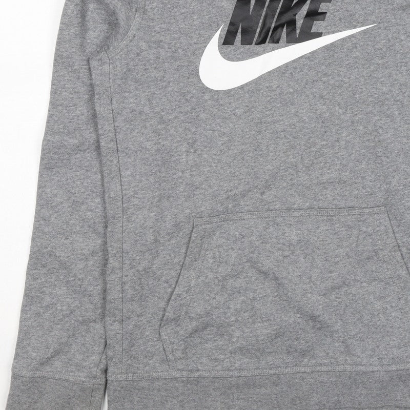 Nike Boys Grey XL Pullover Hoodie Logo Kangaroo Pocket