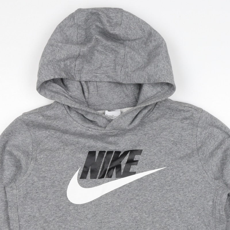 Nike Boys Grey XL Pullover Hoodie Logo Kangaroo Pocket