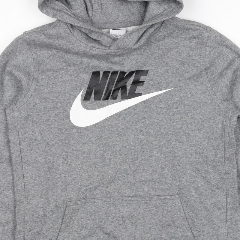 Nike Boys Grey XL Pullover Hoodie Logo Kangaroo Pocket