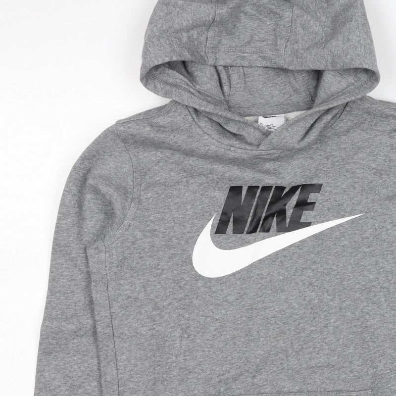 Nike Boys Grey XL Pullover Hoodie Logo Kangaroo Pocket