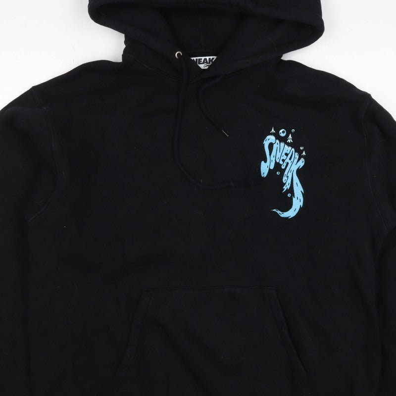 Sneak Community Men’s Black L Logo Graphic Pullover Hoodie