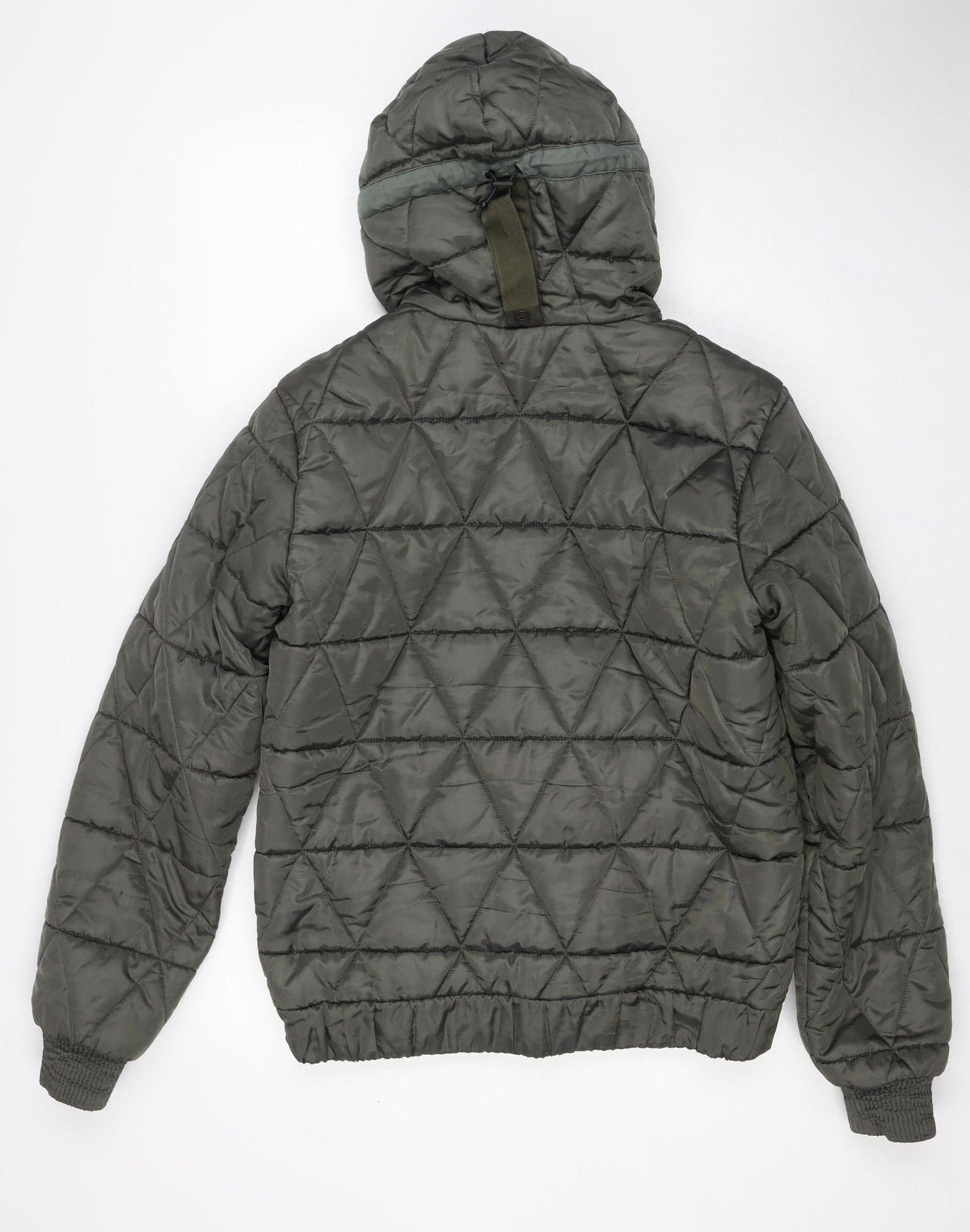 G-Star RAW Men's Green M Quilted Hooded Puffer Jacket