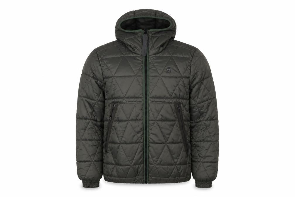 G-Star RAW Men's Green M Quilted Hooded Puffer Jacket