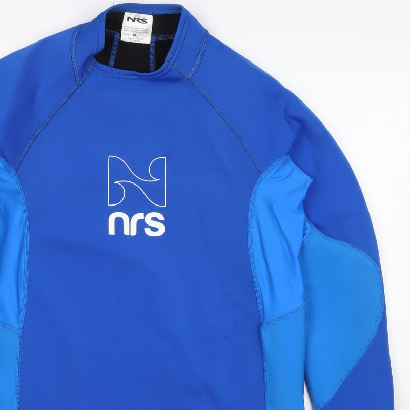 NRS Men's Blue XL Neoprene Long Sleeve Rash Guard Surfing Top