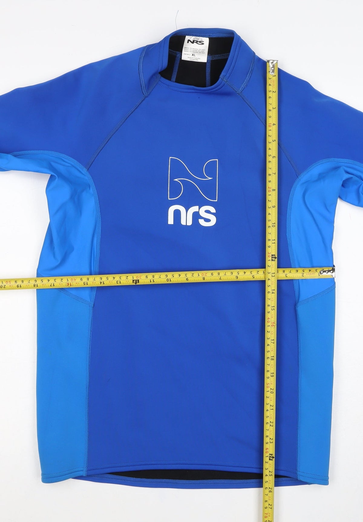 NRS Men's Blue XL Neoprene Long Sleeve Rash Guard Surfing Top