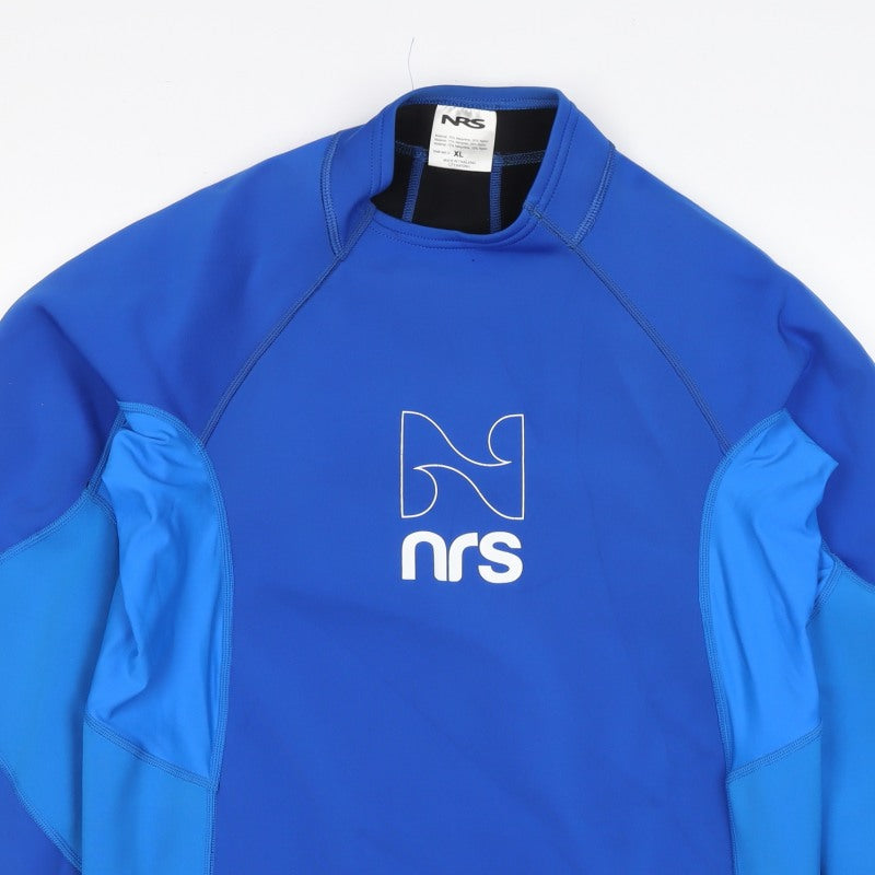 NRS Men's Blue XL Neoprene Long Sleeve Rash Guard Surfing Top