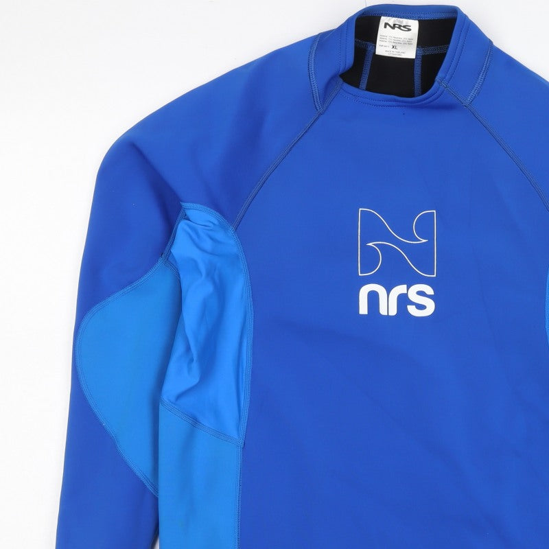 NRS Men's Blue XL Neoprene Long Sleeve Rash Guard Surfing Top