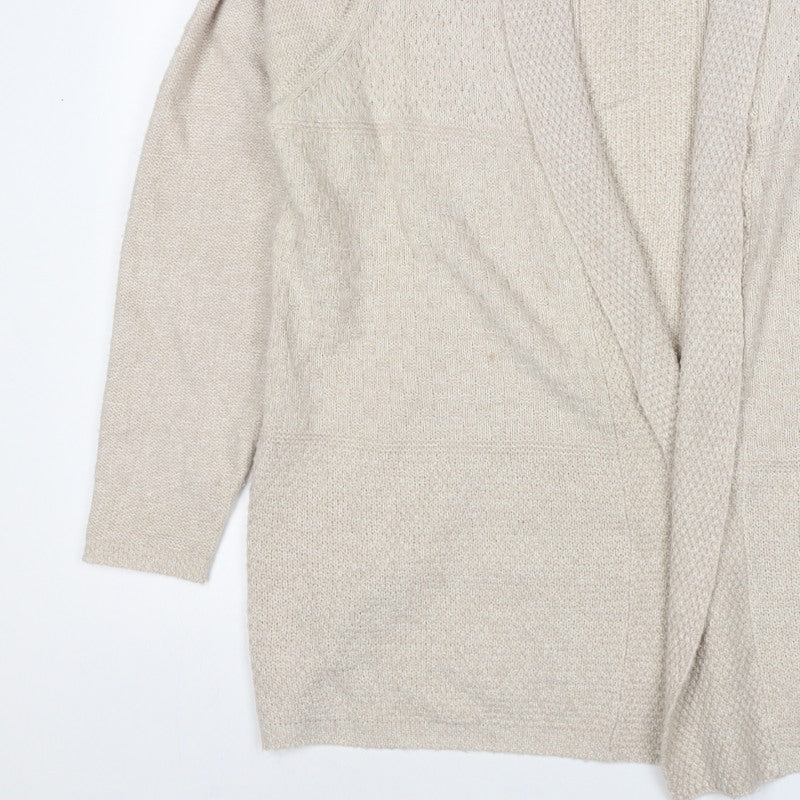 Isle Women’s Beige Open Knit Cardigan Size 18 Long Sleeve