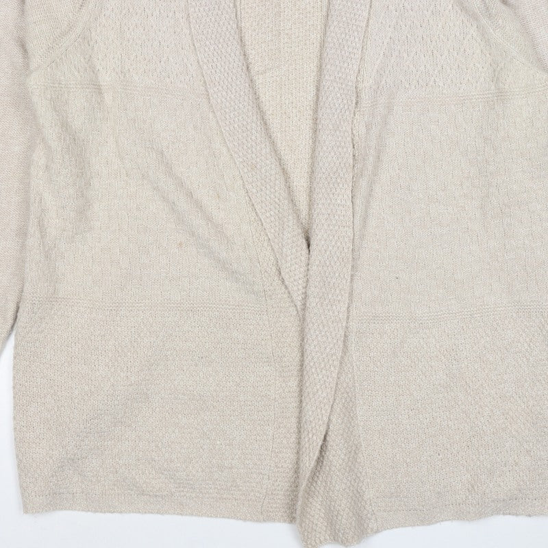 Isle Women’s Beige Open Knit Cardigan Size 18 Long Sleeve