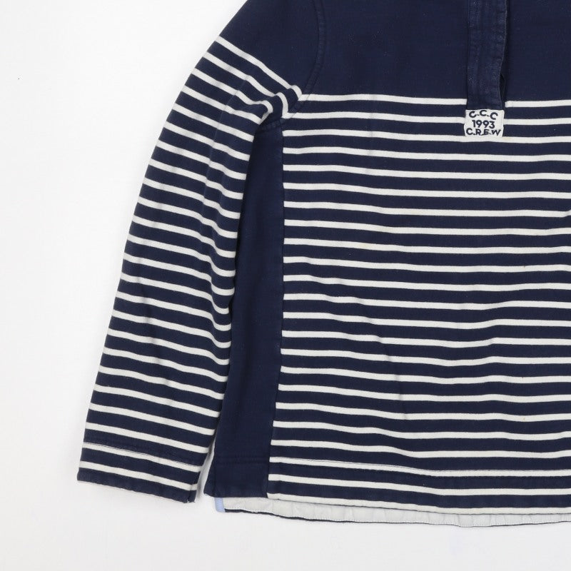 Crew Clothing Company Women’s Blue Striped Size 14 1/2 Zip Sweatshirt