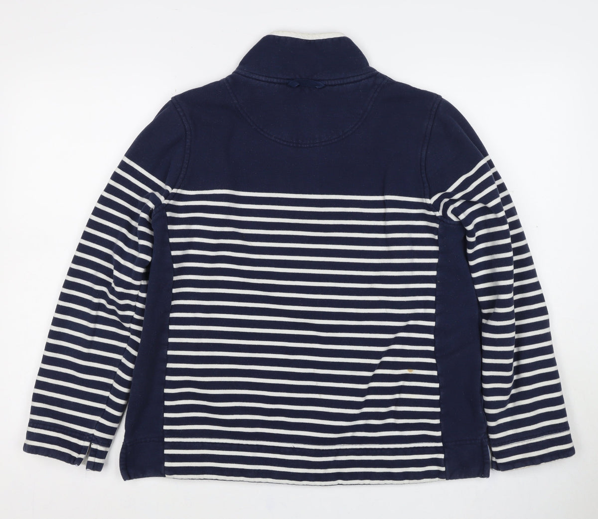 Crew Clothing Company Women’s Blue Striped Size 14 1/2 Zip Sweatshirt