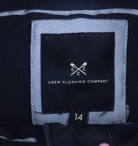 Crew Clothing Company Women’s Blue Striped Size 14 1/2 Zip Sweatshirt