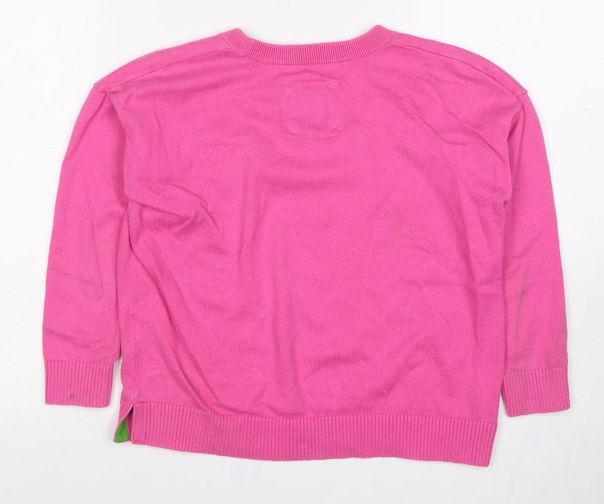 Abercrombie & Fitch Women’s Pink S Cotton Cashmere Pocket Jumper
