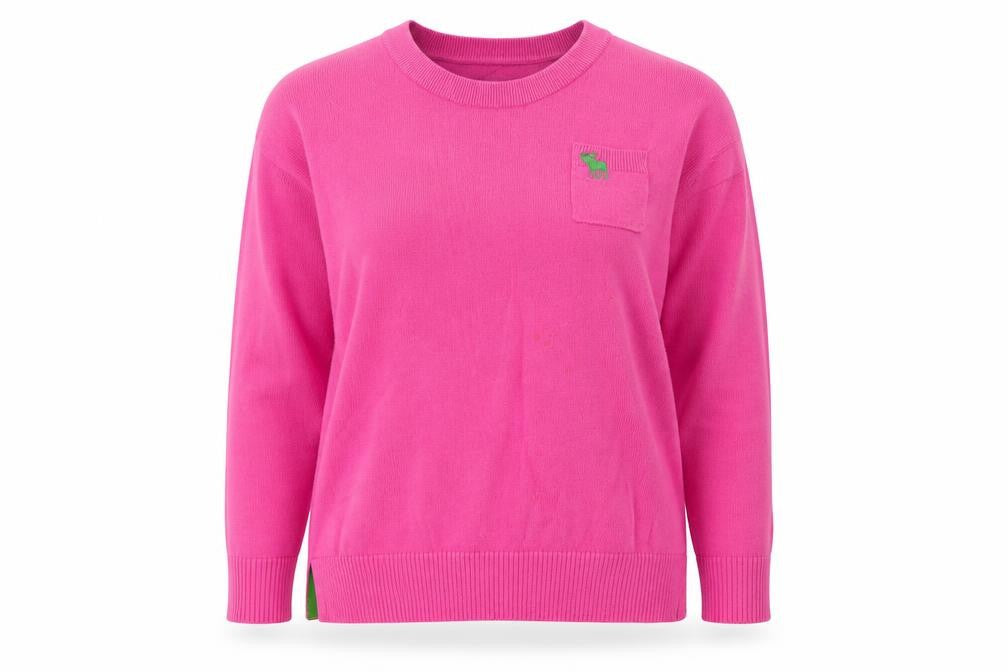Abercrombie & Fitch Women’s Pink S Cotton Cashmere Pocket Jumper