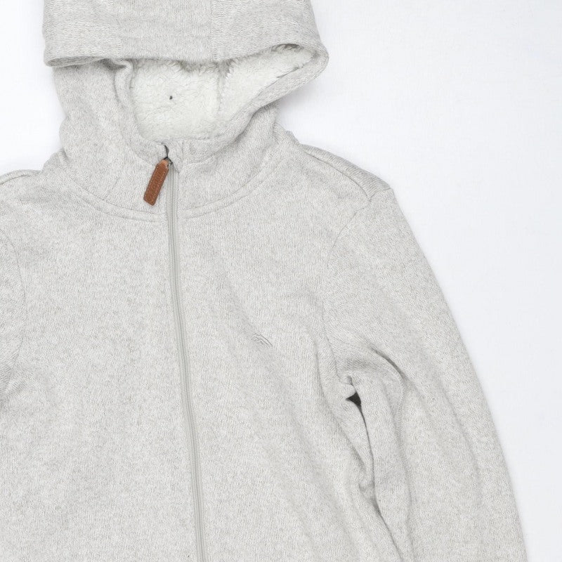 Möberg Women’s Grey S Hooded Fleece Lined Full Zip Jacket