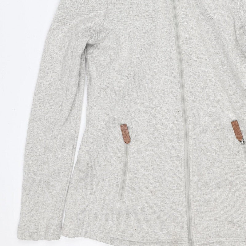 Möberg Women’s Grey S Hooded Fleece Lined Full Zip Jacket