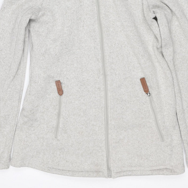 Möberg Women’s Grey S Hooded Fleece Lined Full Zip Jacket