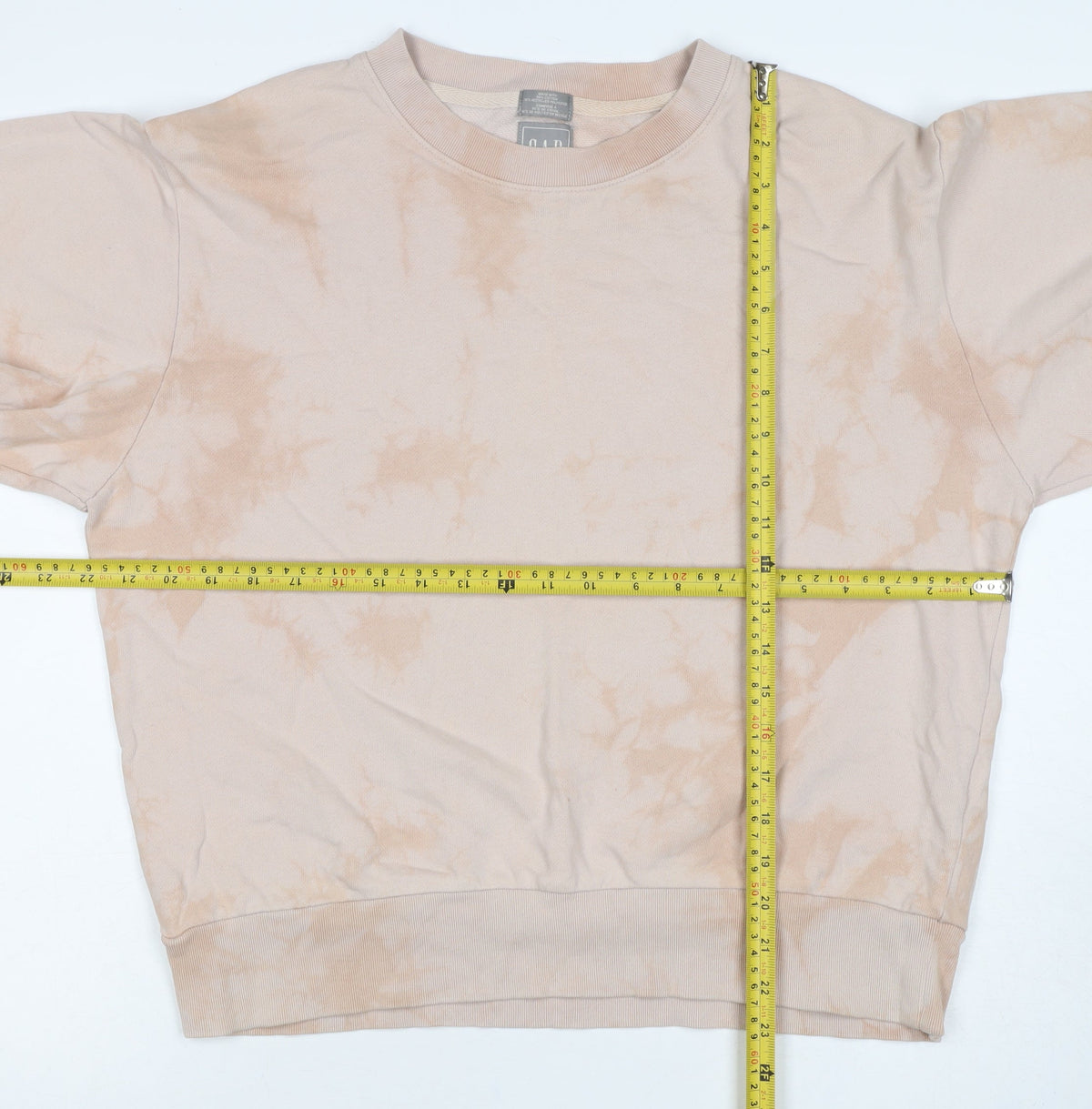 GAP Women’s Beige Tie Dye Pullover Sweatshirt Size M Cotton