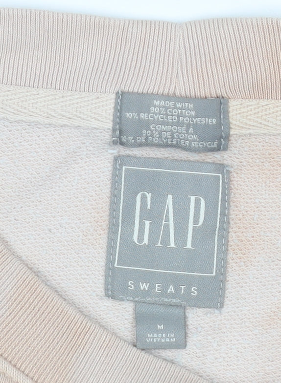 GAP Women’s Beige Tie Dye Pullover Sweatshirt Size M Cotton